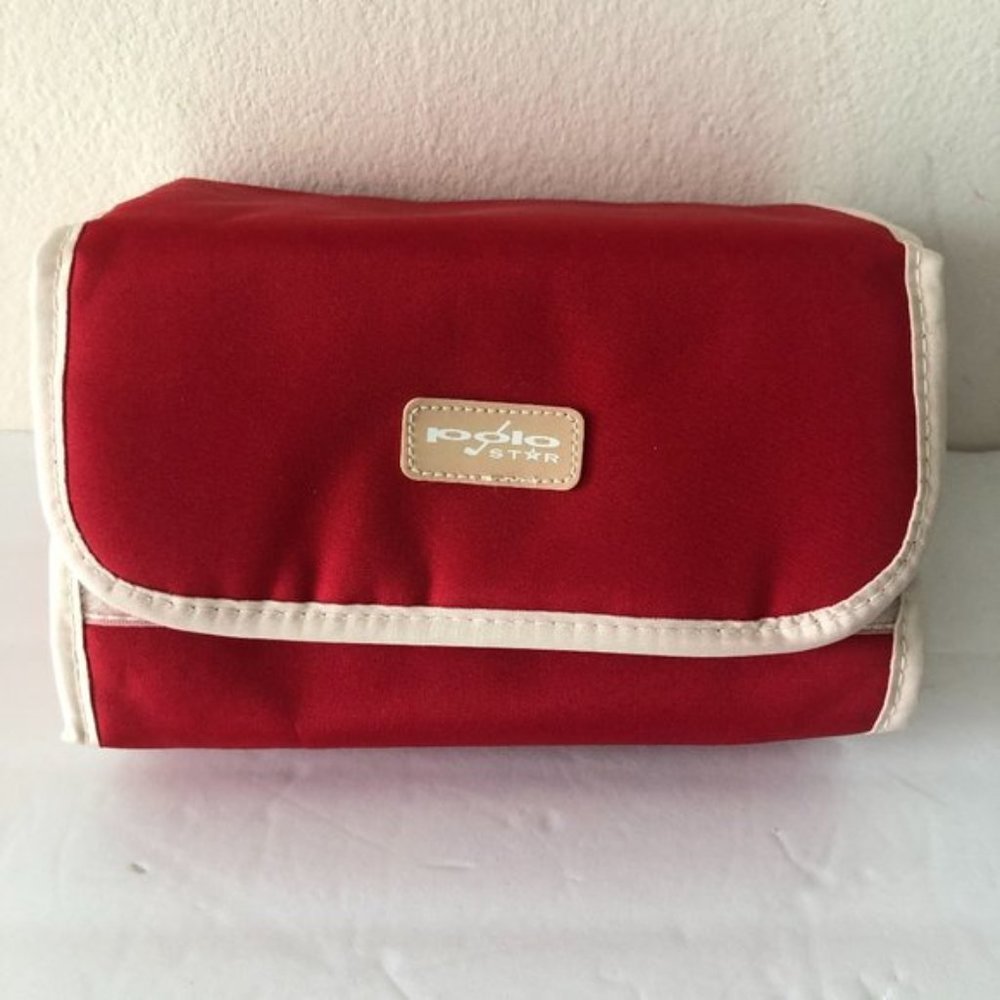 Polo Star VTG Cosmetic Toiletry Bag Pouch Red